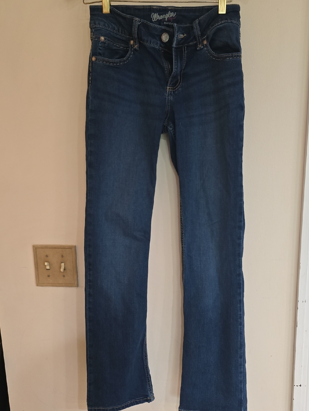 Wrangler Women's Dark Blue Boot-Cut Jeans